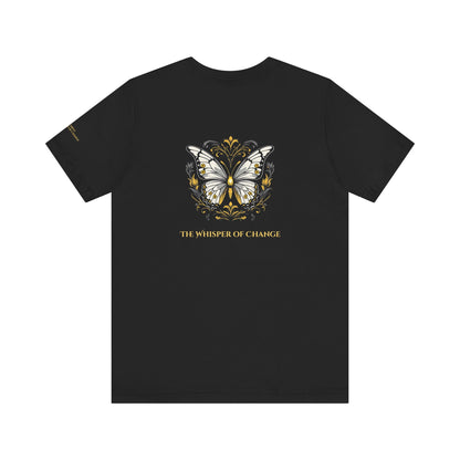 Butterfly – The Whisper of Change - Magic Animals T-Shirt Black Only (graphic on the back)