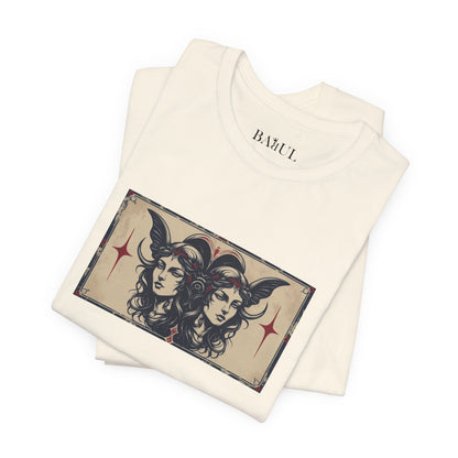 Gemini - Gothic Zodiac T-Shirt. Zodiac in the Shadows