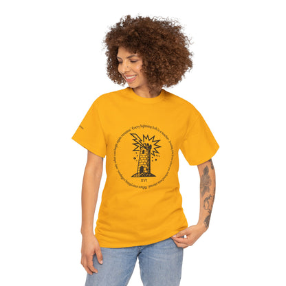 The Tower - ArcanaPop T-Shirt – Where Tarot Magic Meets Pop Art