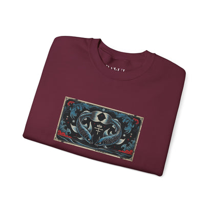 Pisces - Gothic Zodiac Blue Sweatshirt