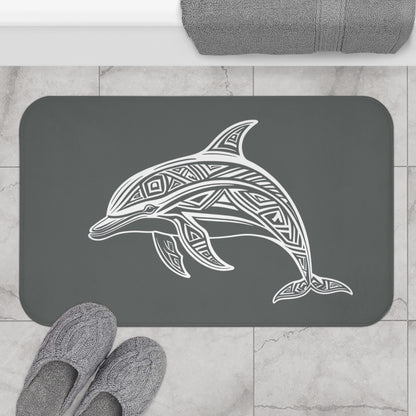 Tribal Bath Mat. Ocean Energy, Tribal Style