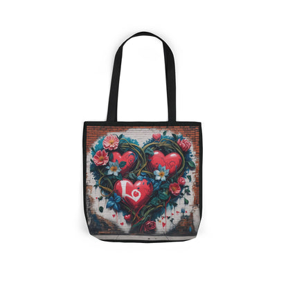 Artistic Surge - Eco-Friendly Canvas Tote Bag - LOVE HEARTS
