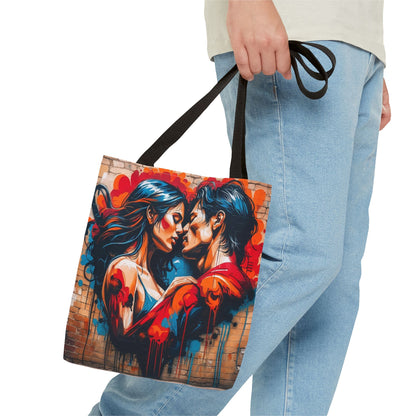 Artistic Surge - Eco-Friendly Canvas Tote Bag - LOVERS