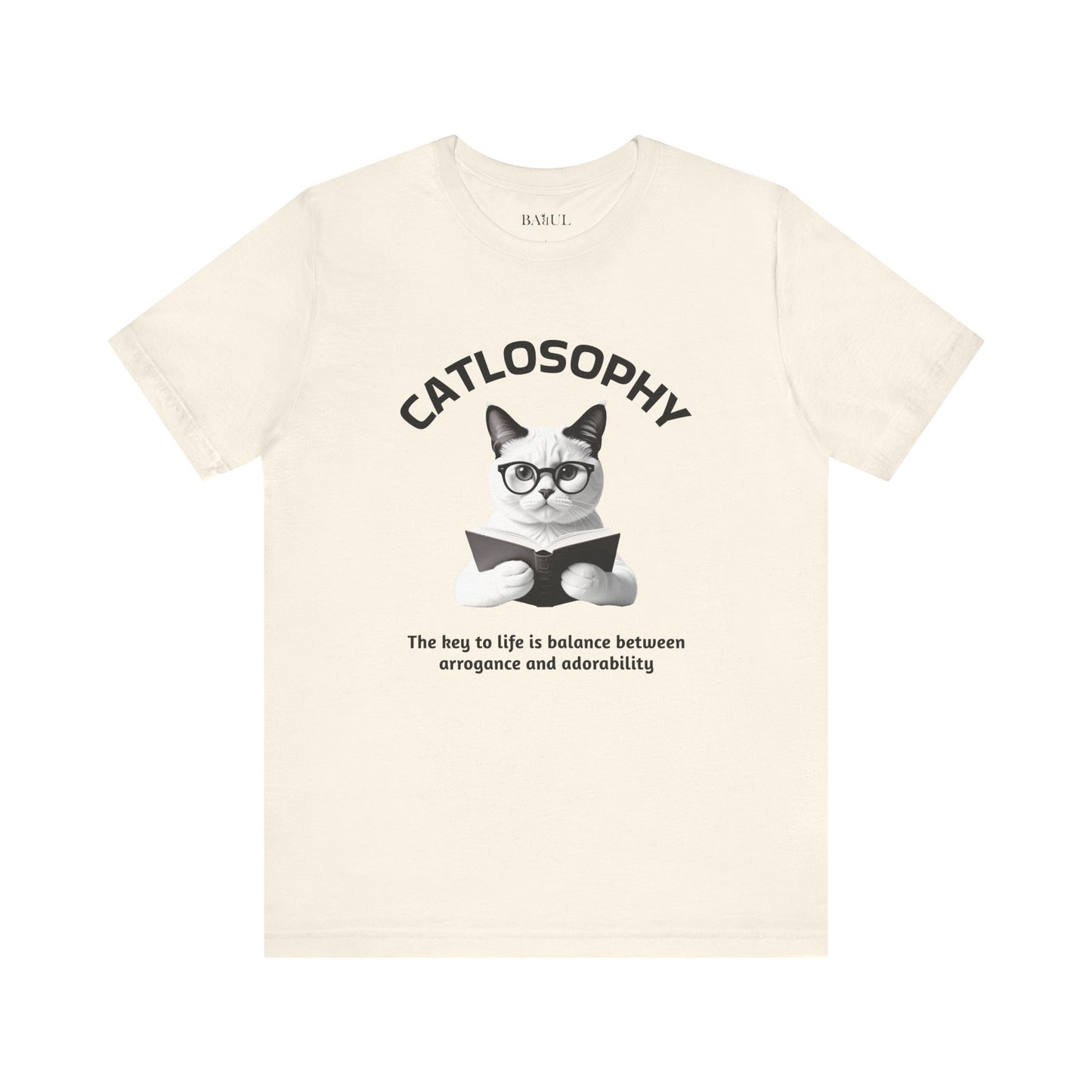 Catlosophy Unisex Jersey Short Sleeve Tee –  "The Key to Life" Design