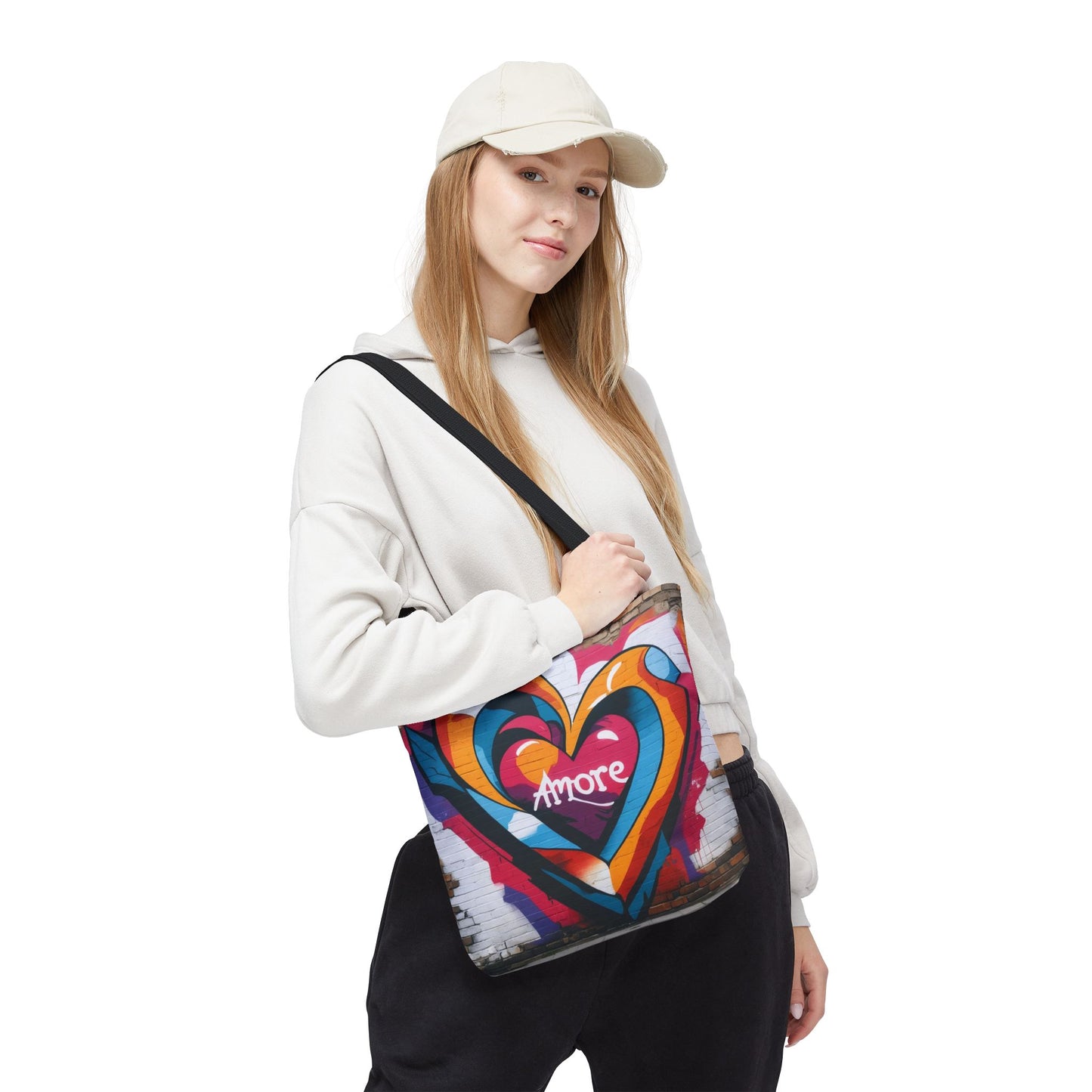 Artistic Surge - Eco-Friendly Canvas Tote Bag - HEART