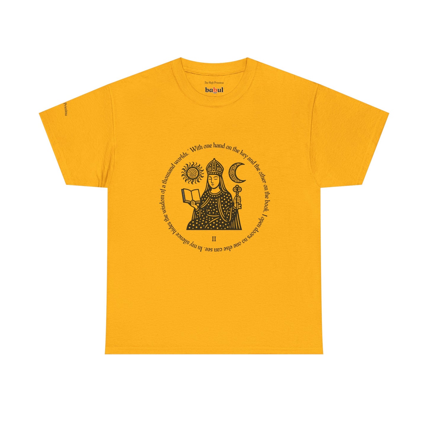 The High Priestess - ArcanaPop T-Shirt – Where Tarot Magic Meets Pop Art