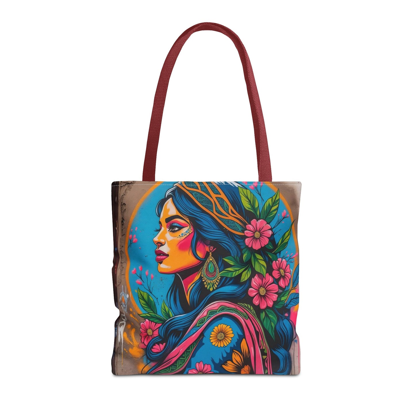 Artistic Surge - Eco-Friendly Canvas Tote Bag - FLOWERING WOMAN