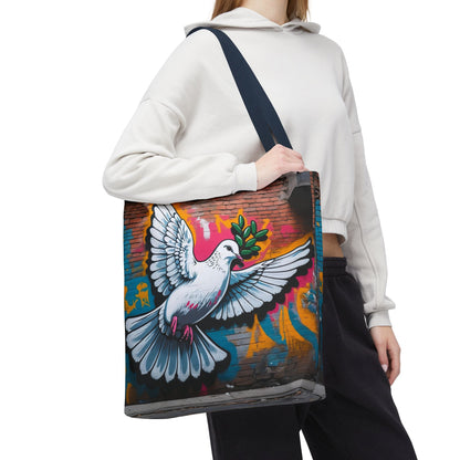 Artistic Surge - Eco-Friendly Canvas Tote Bag - PEACE