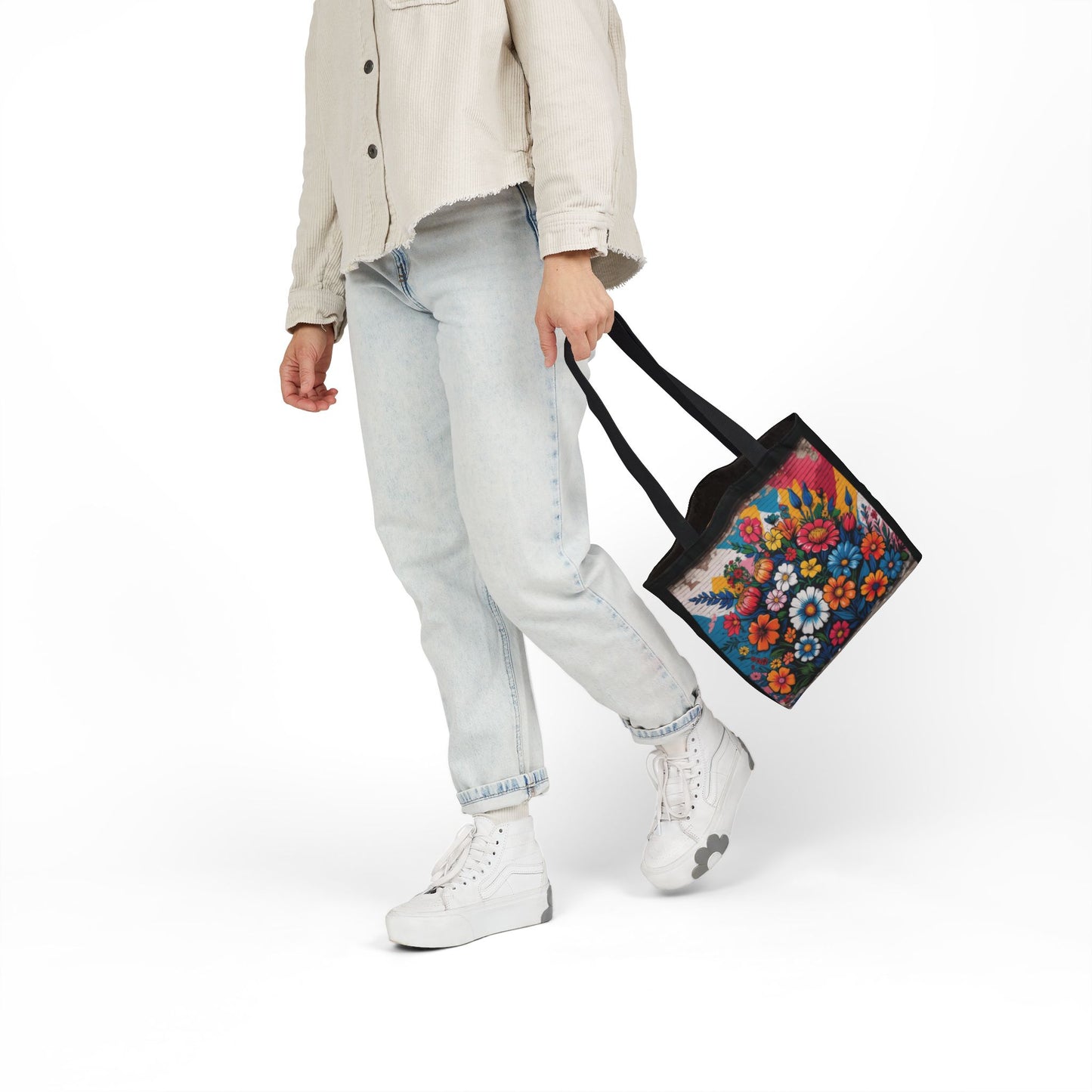 Artistic Surge - Eco-Friendly Canvas Tote Bag - FLOWERS