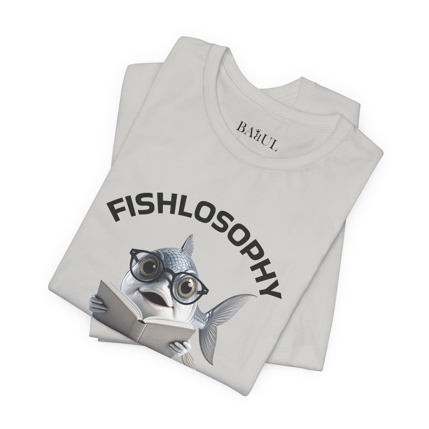 Fishlosophy Unisex Jersey Short Sleeve Tee –  Only Dead Fish go with the Flow