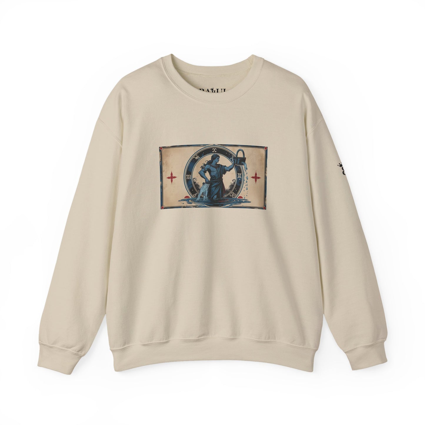 Aquarius - Gothic Zodiac Blue Sweatshirt