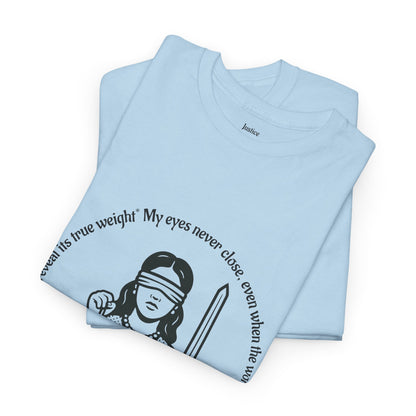 Justice - ArcanaPop T-Shirt – Where Tarot Magic Meets Pop Art