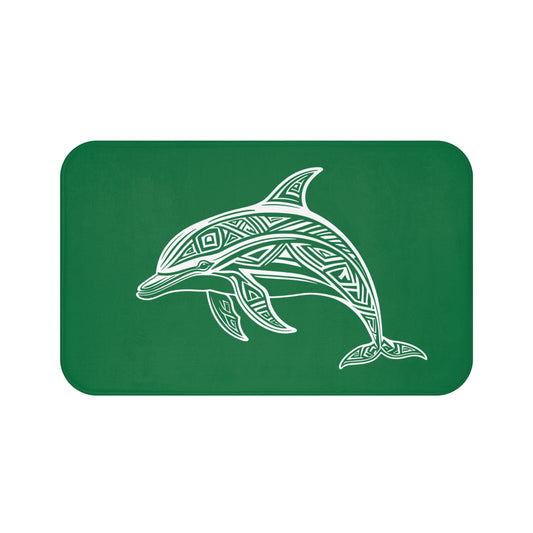 Tribal Bath Mat. Ocean Energy, Tribal Style