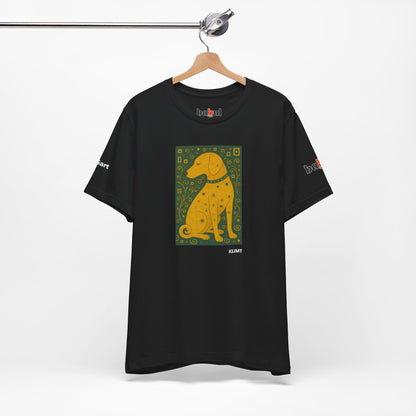 DOGART Unisex Jersey Dog T-Shirt - KLIMT - Iconic Painting Reimagined with Dogs