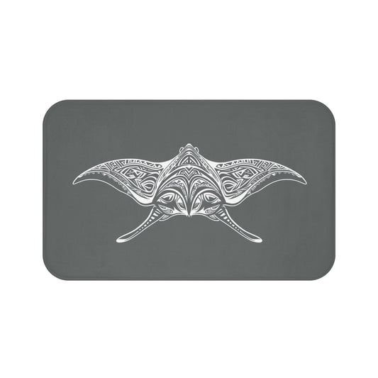 Tribal Bath Mat. Ocean Energy, Tribal Style