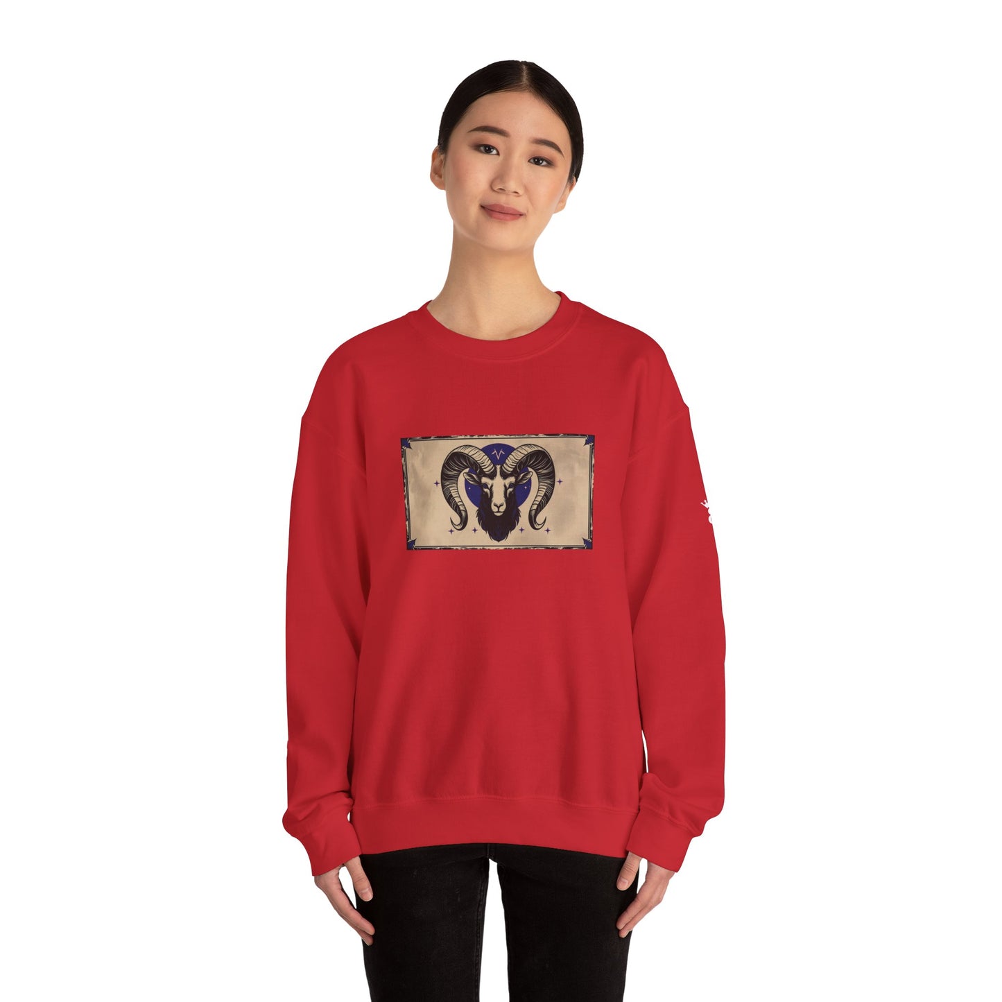 Aries - Gothic Zodiac Blue Sweatshirt