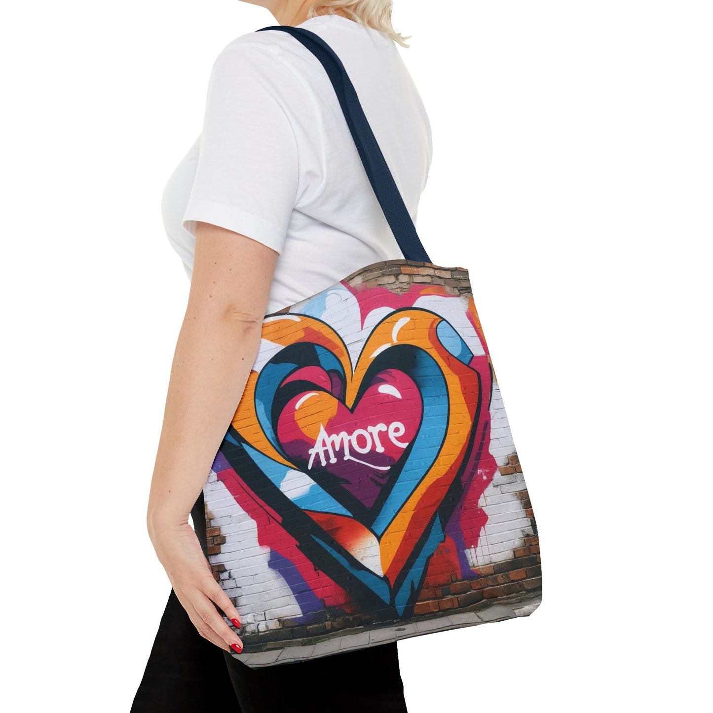 Artistic Surge - Eco-Friendly Canvas Tote Bag - HEART