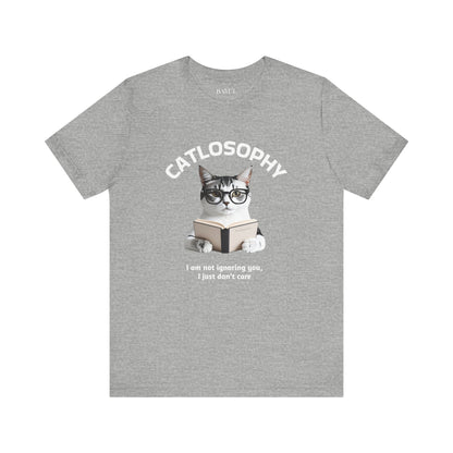 Catlosophy Unisex Jersey Short Sleeve Tee –  "I am not ignoring you" Design