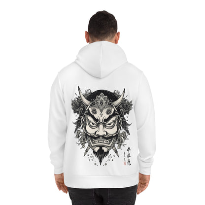 Bold Oni Mask Hoodie - Japanese Irezumi Tattoo Art Streetwear