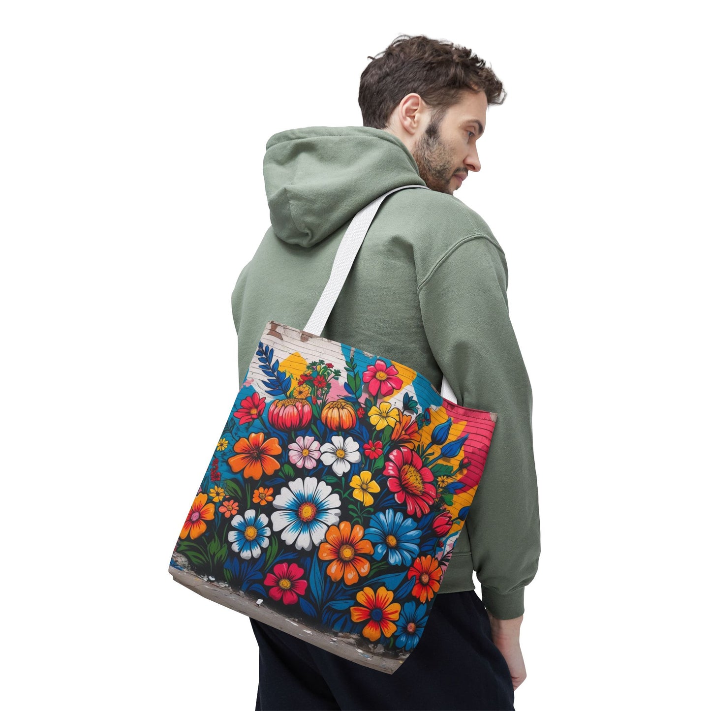 Artistic Surge - Eco-Friendly Canvas Tote Bag - FLOWERS