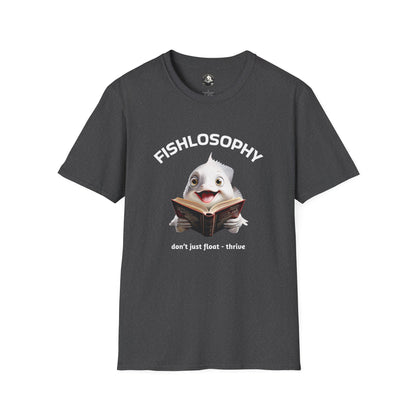 Fishlosophy Unisex T-Shirt - Ocean Vibes and Life's Questions Design - PEARLS OF WISDOM FROM THE FISH WORLD