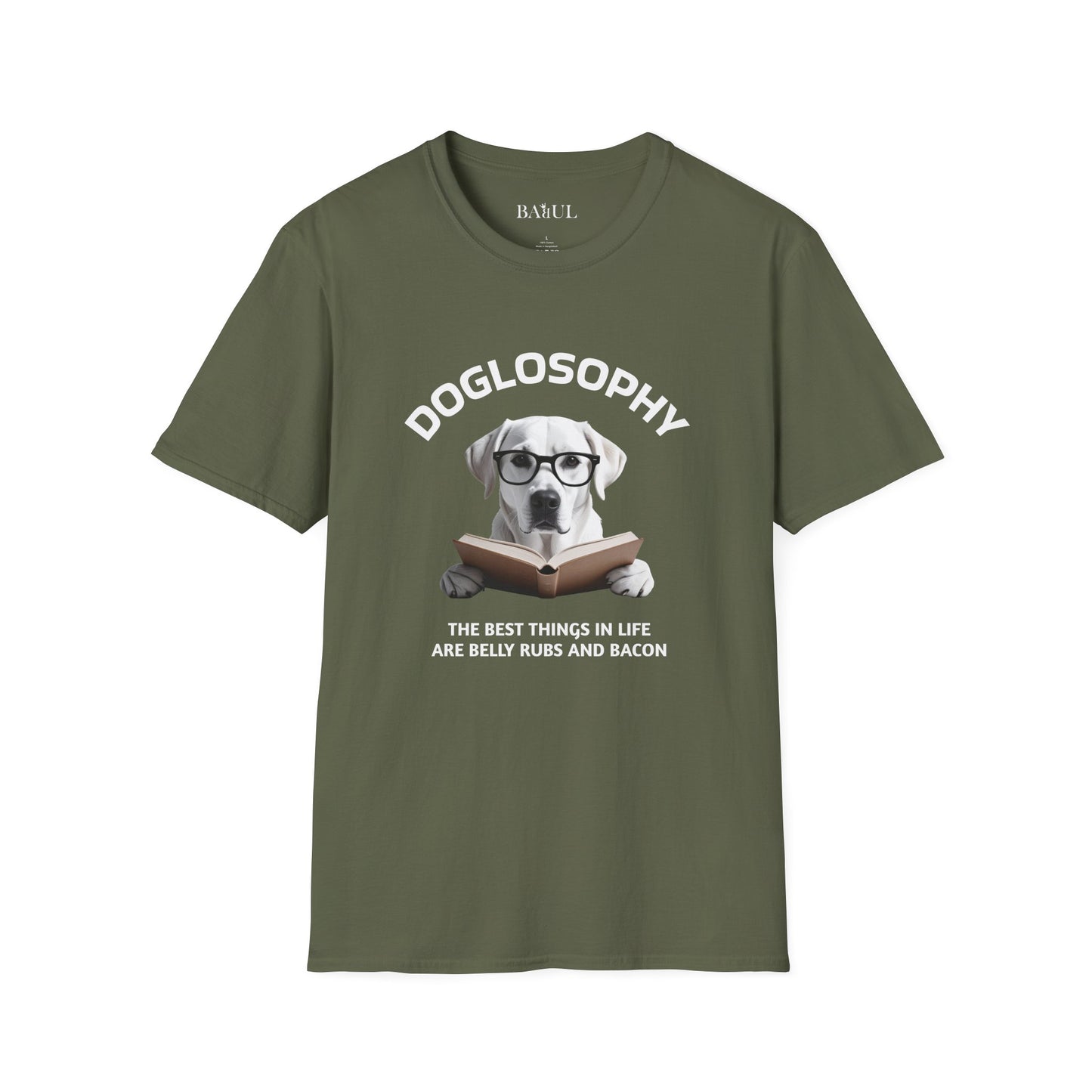 Doglosophy  Unisex Softstyle T-Shirt - "The Best Things in Life" Design