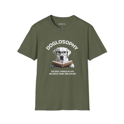 Doglosophy  Unisex Softstyle T-Shirt - "The Best Things in Life" Design