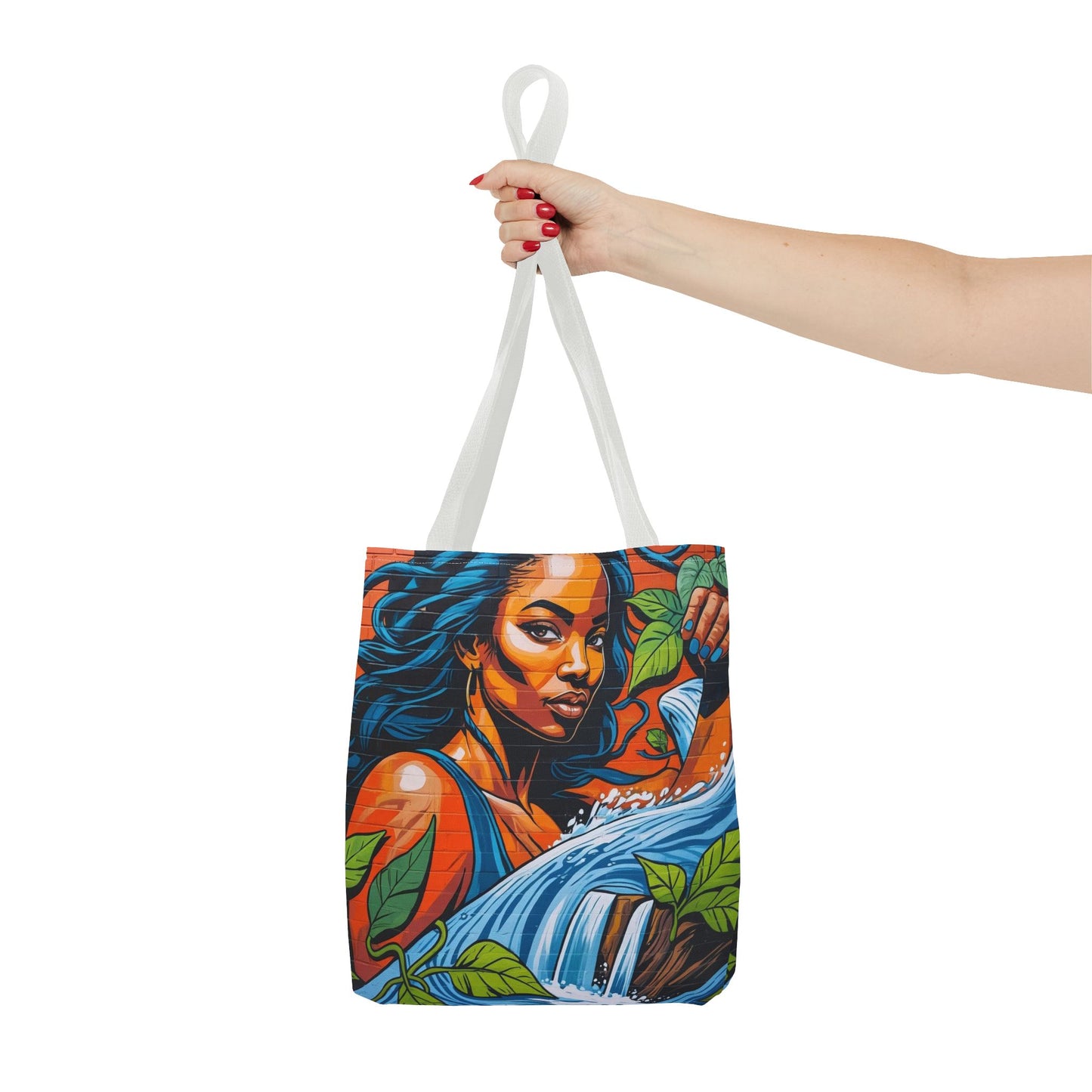Artistic Surge - Eco-Friendly Canvas Tote Bag - WOMAN WITH WATER