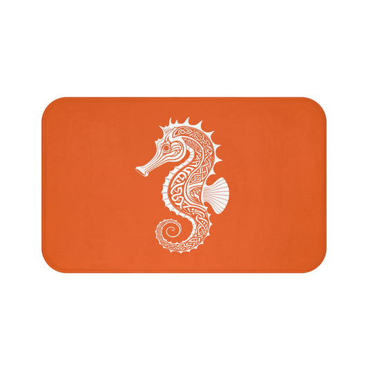 Tribal Bath Mat. Ocean Energy, Tribal Style