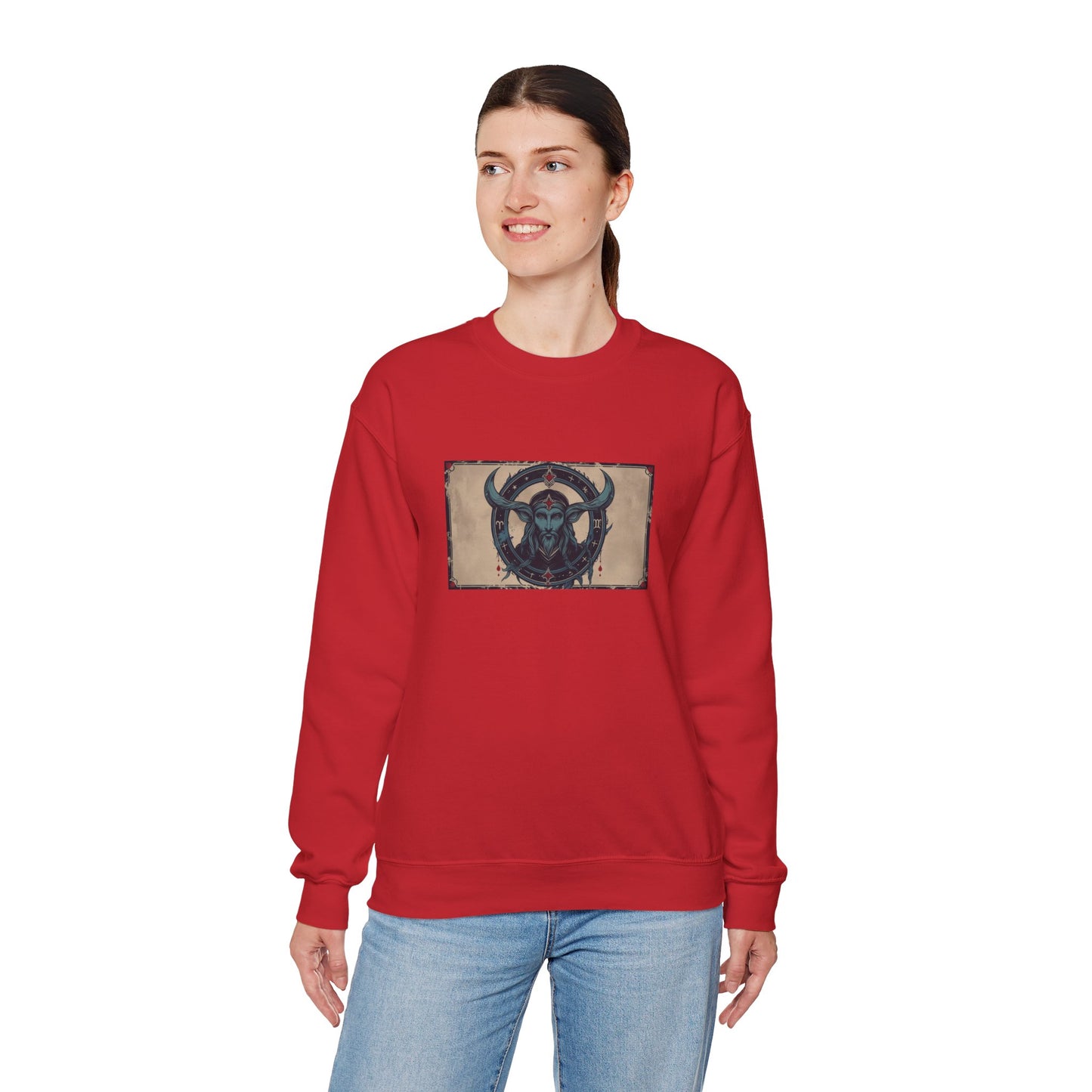 Capricorn - Gothic Zodiac Blue Sweatshirt