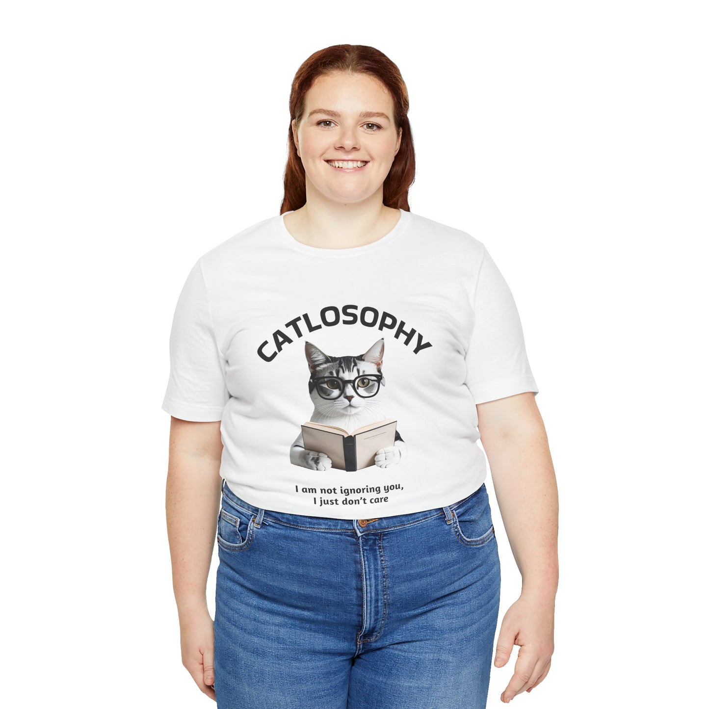 Catlosophy Unisex Jersey Short Sleeve Tee –  "I am not ignoring you" Design