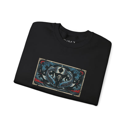 Pisces - Gothic Zodiac Blue Sweatshirt