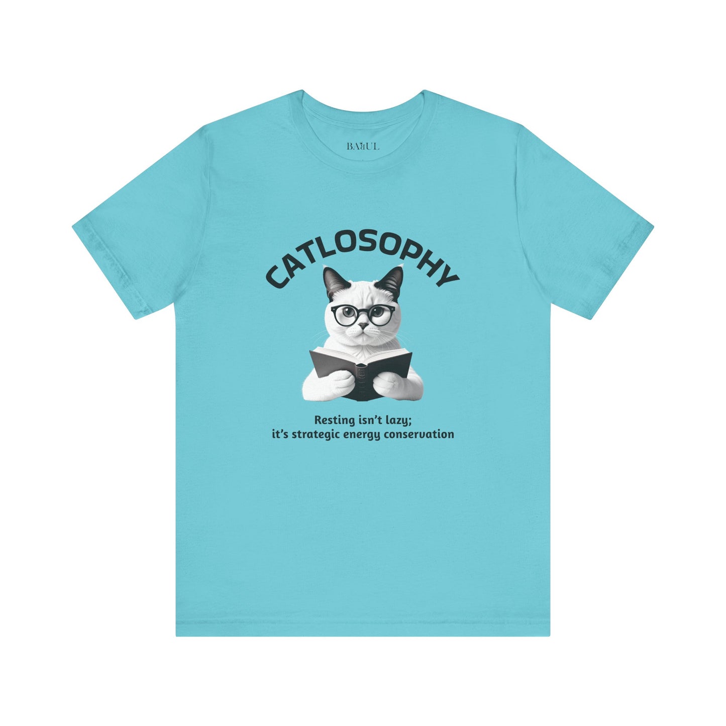 Catlosophy Unisex Jersey Short Sleeve Tee –  "Resting isn't Lazy" Design