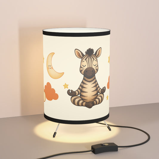 ZEN INSIDE Calming Tripod Lamp. Zebra