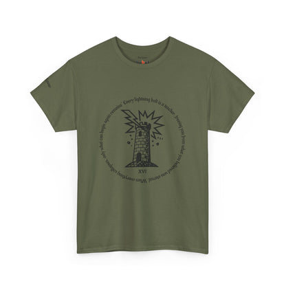 The Tower - ArcanaPop T-Shirt – Where Tarot Magic Meets Pop Art
