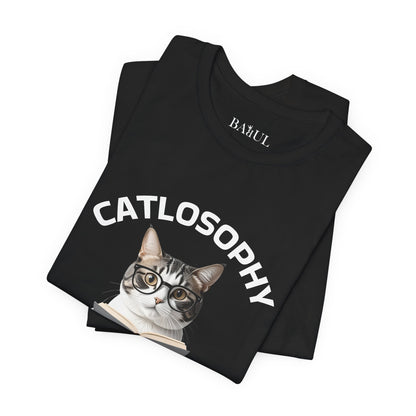 Catlosophy Unisex Jersey Short Sleeve Tee –  "Be mysterious" Design