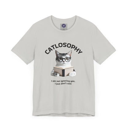 Catlosophy Unisex Jersey Short Sleeve Tee –  "I am not ignoring you" Design