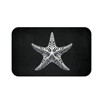 Tribal Bath Mat. Ocean Energy, Tribal Style