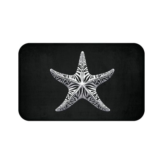 Tribal Bath Mat. Ocean Energy, Tribal Style