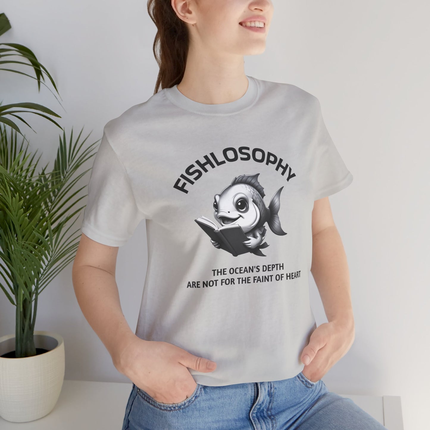 Fishlosophy Unisex Jersey Short Sleeve Tee –  The Ocean' depth is not for the faint of heart