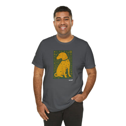DOGART Unisex Jersey Dog T-Shirt - KLIMT - Iconic Painting Reimagined with Dogs