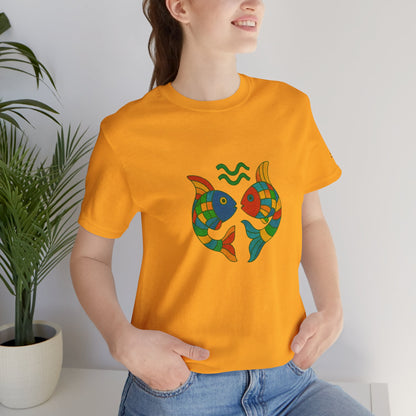 PISCES - T-shirt, The Zodiac in Colors