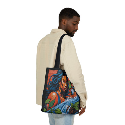 Artistic Surge - Eco-Friendly Canvas Tote Bag - WOMAN WITH WATER