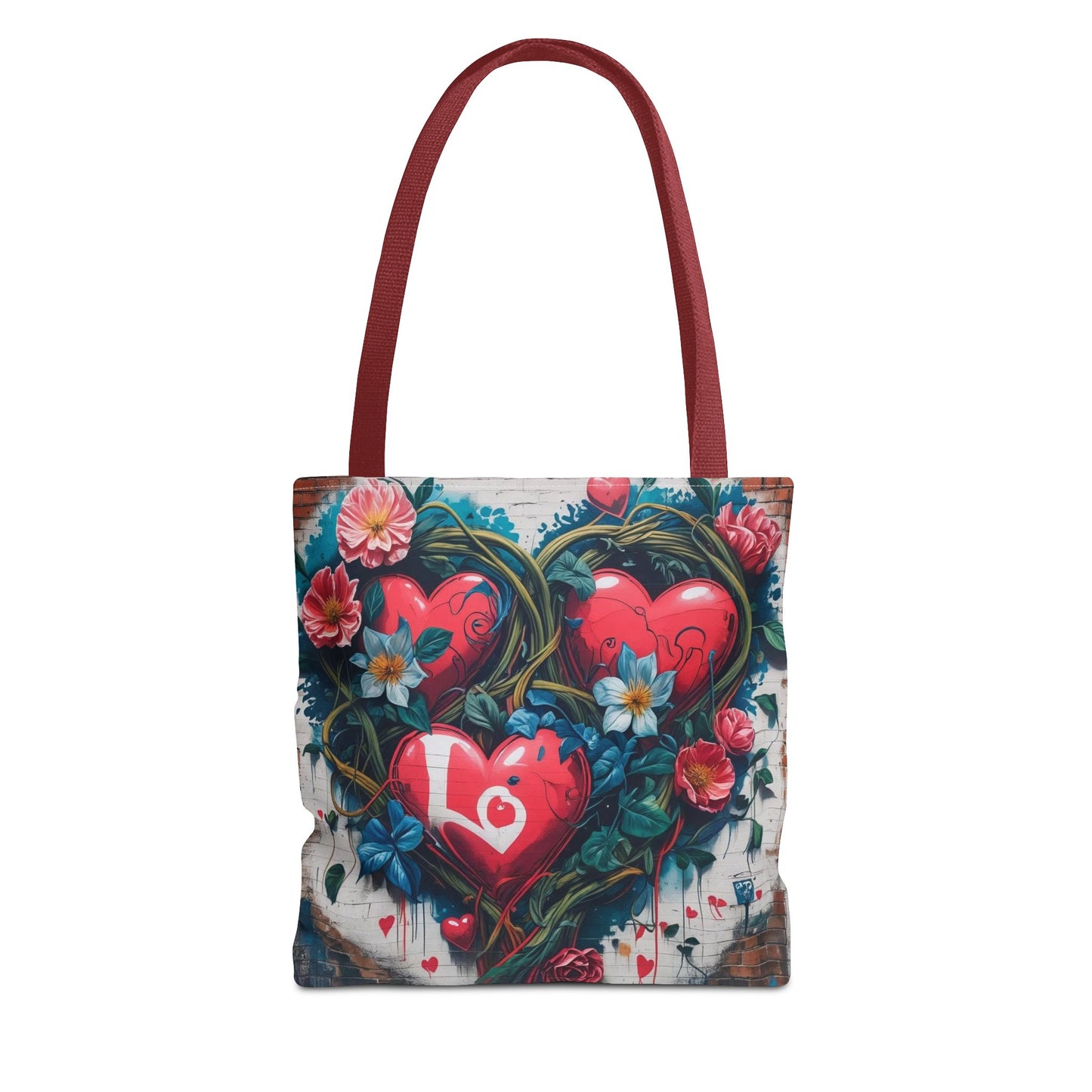 Artistic Surge - Eco-Friendly Canvas Tote Bag - HEARTS OF LOVE