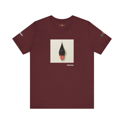 DOGART Unisex Jersey Dog T-Shirt - FONTANA - Iconic Painting Reimagined with Dogs