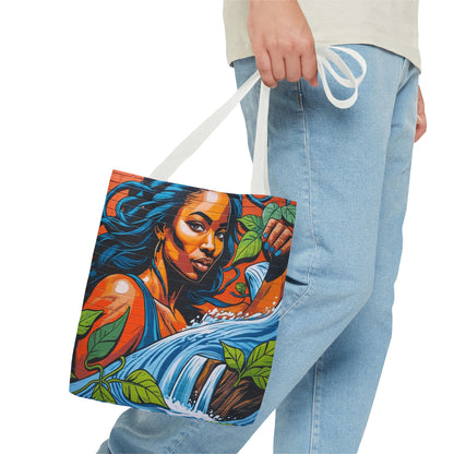Artistic Surge - Eco-Friendly Canvas Tote Bag - WOMAN WITH WATER