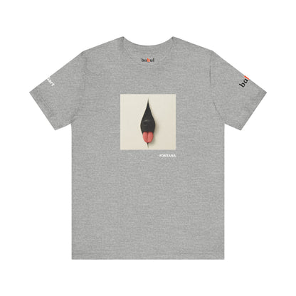 DOGART Unisex Jersey Dog T-Shirt - FONTANA - Iconic Painting Reimagined with Dogs