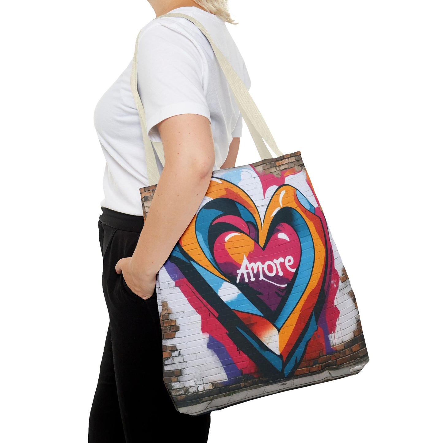 Artistic Surge - Eco-Friendly Canvas Tote Bag - HEART