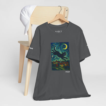 CATART Unisex Jersey Cat T-Shirt - MARC CHAGALL - Iconic Painting Reimagined with Cats