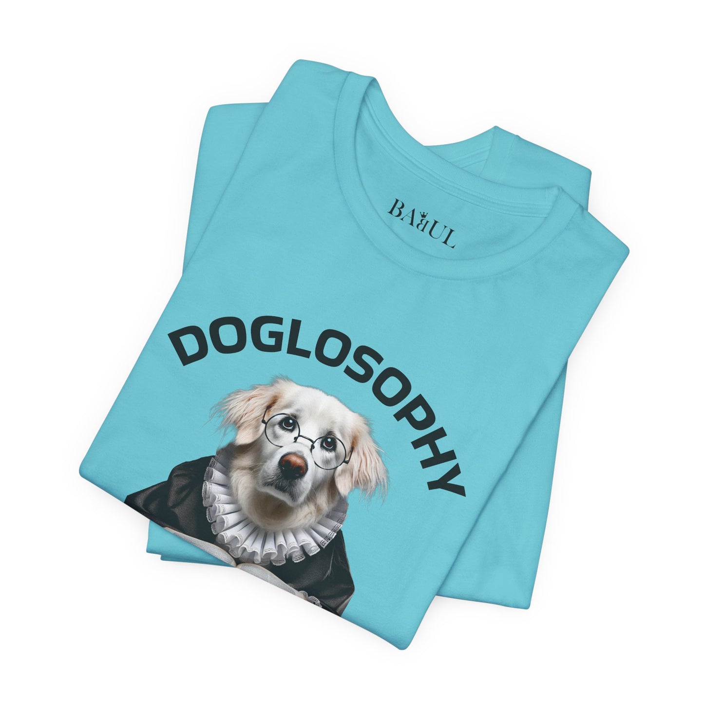 Doglosophy Unisex Jersey Short Sleeve Tee –  "Dogs are like humans without the flaws" Design